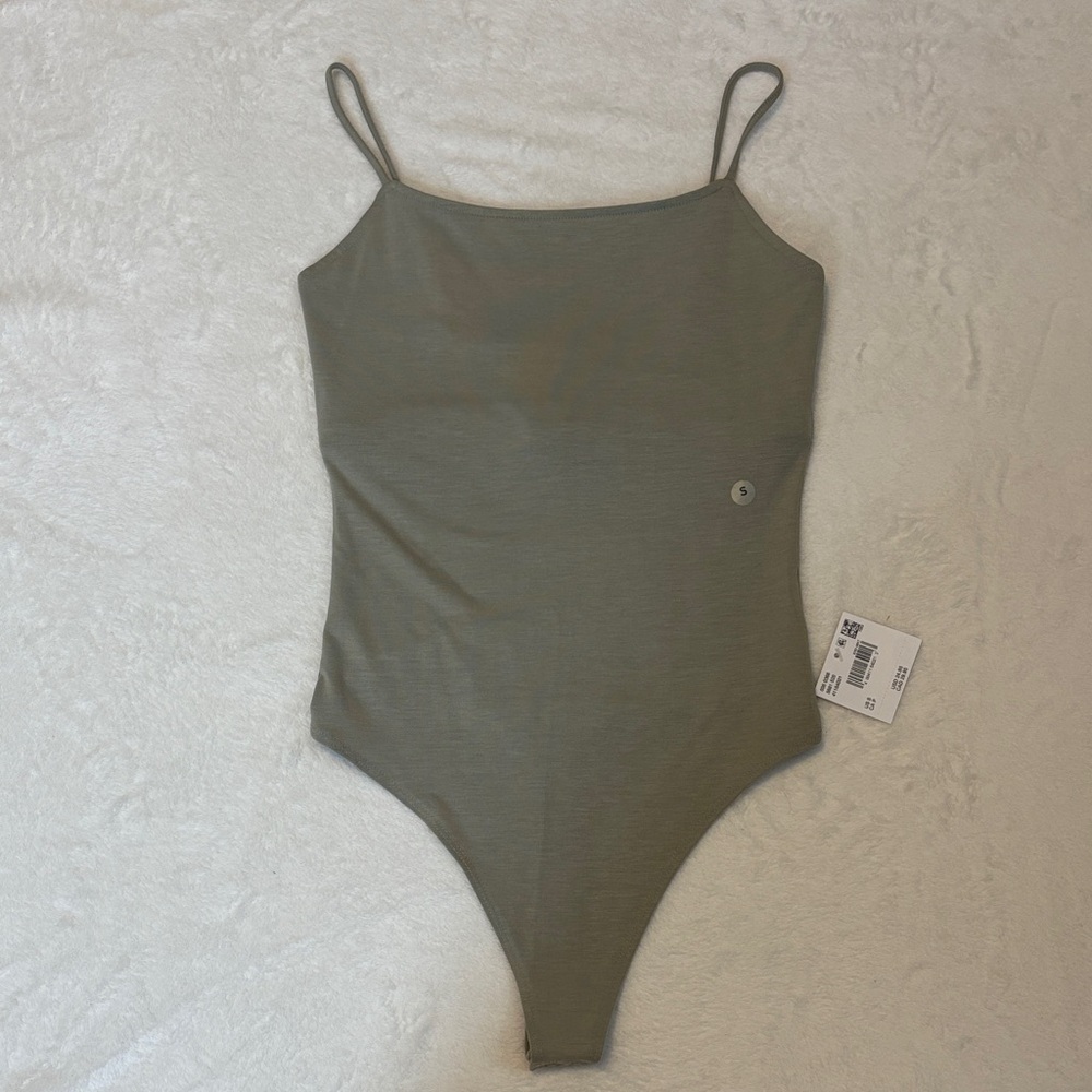 Muted Green One Piece Bodysuit